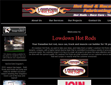 Tablet Screenshot of lowdownhotrods.com